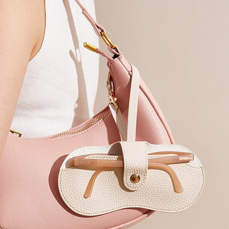 Borsa per Occhiali Donna in Pelle – Pochette da Polso Compatta