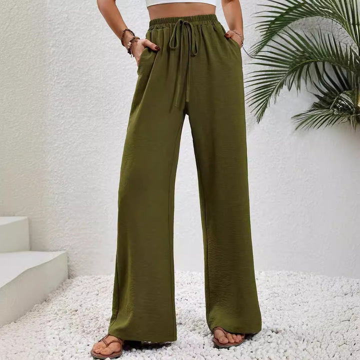 Pantaloni donna larghi a gamba ampia – taglio casual