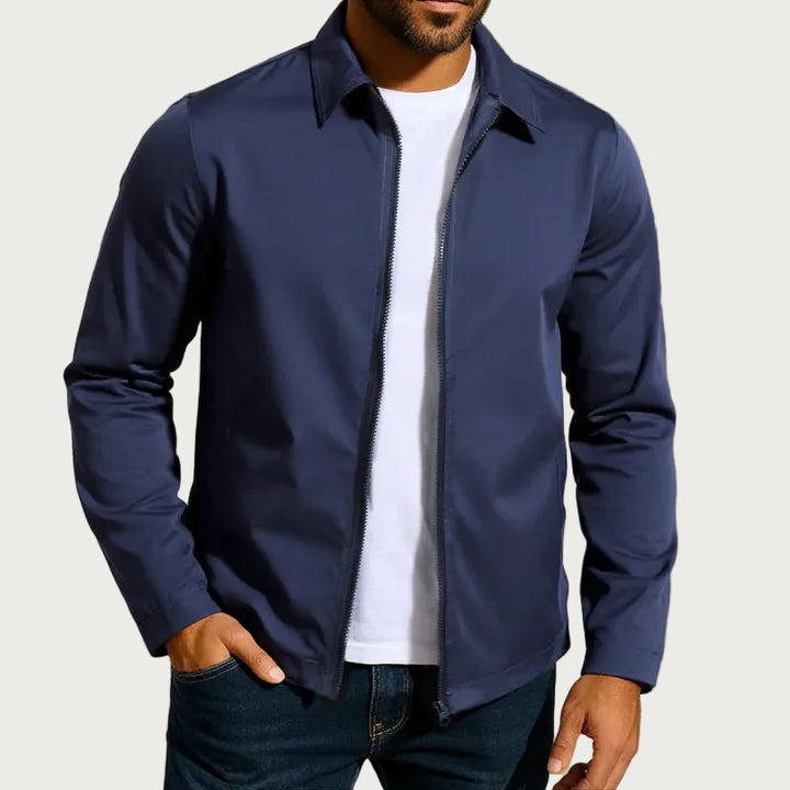 Herren Strickjacke mit Reißverschluss und Raglanärmeln – Lässiger Schnitt