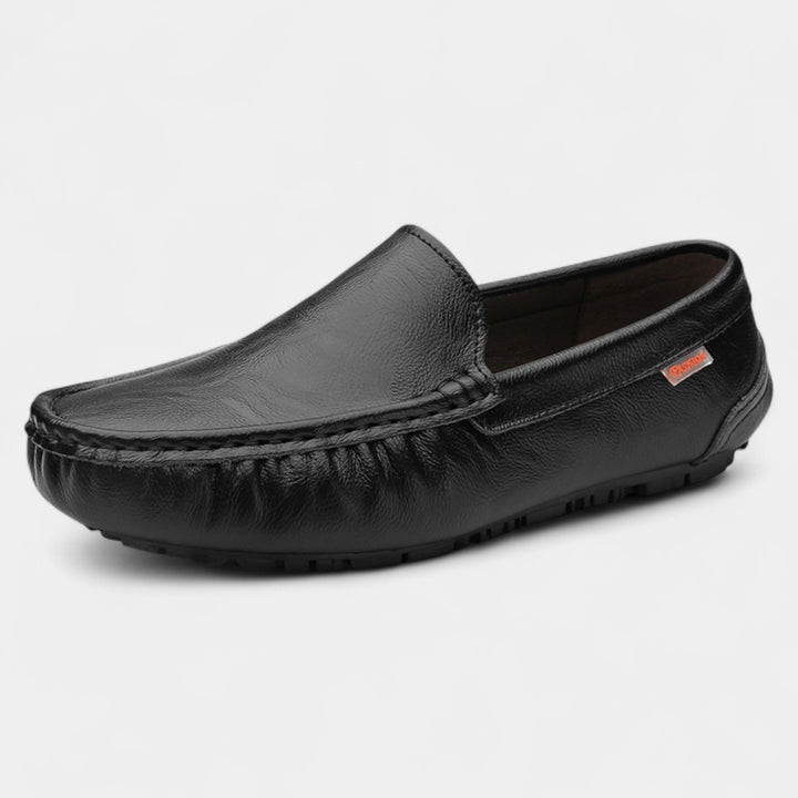 Mocassini da uomo in pelle testurizzata – Scarpe slip-on confortevoli