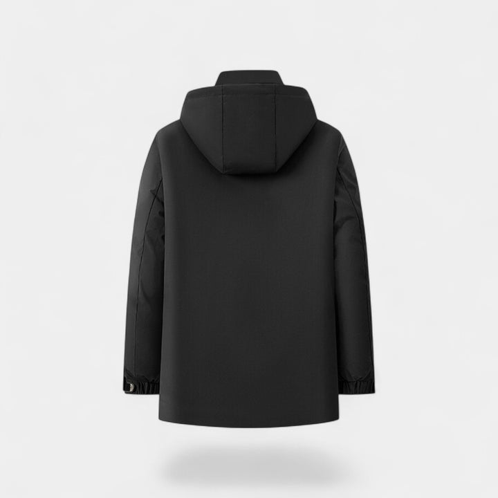 Herre parka i bomuld – quiltet velourfor