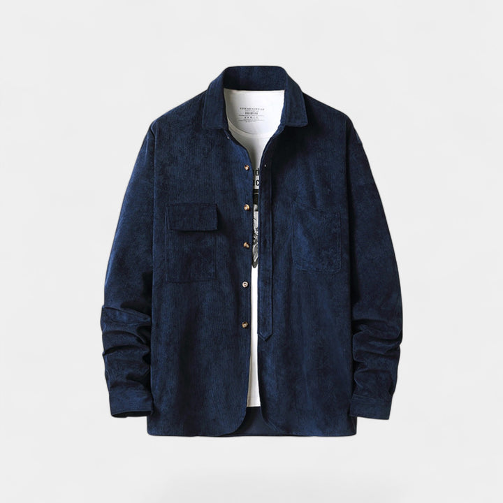 Herrenjacke-Hemd aus Cord-Baumwolle – raffinierter, lässiger Stil