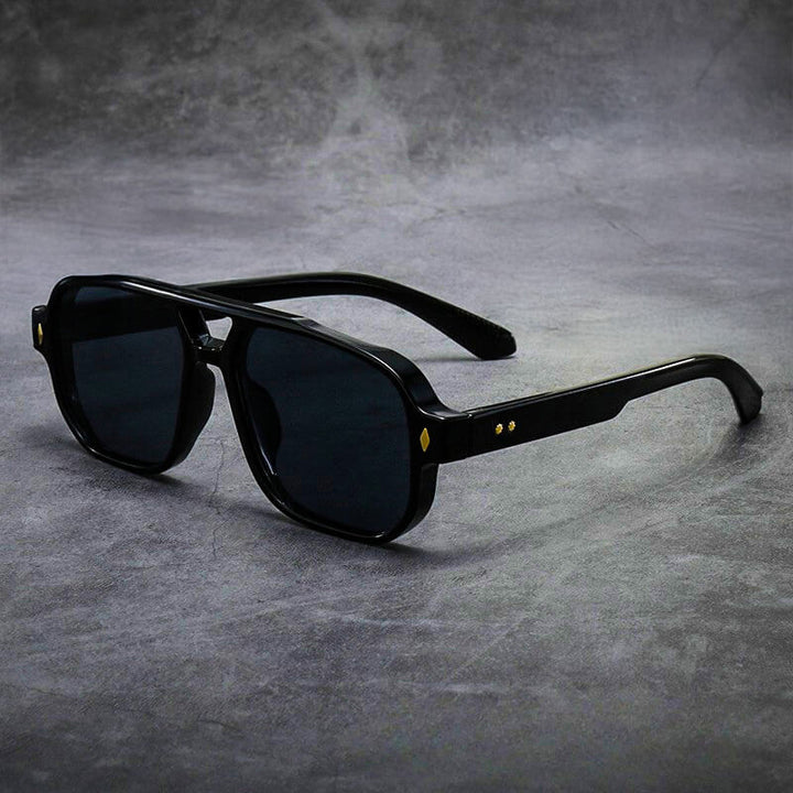Quadratische Sonnenbrille für Herren – sportlicher Stil getönte Gläser