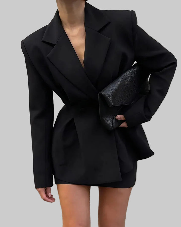 Damen Kostüm Set Blazer & Bleistiftrock – Figurbetonte Passform