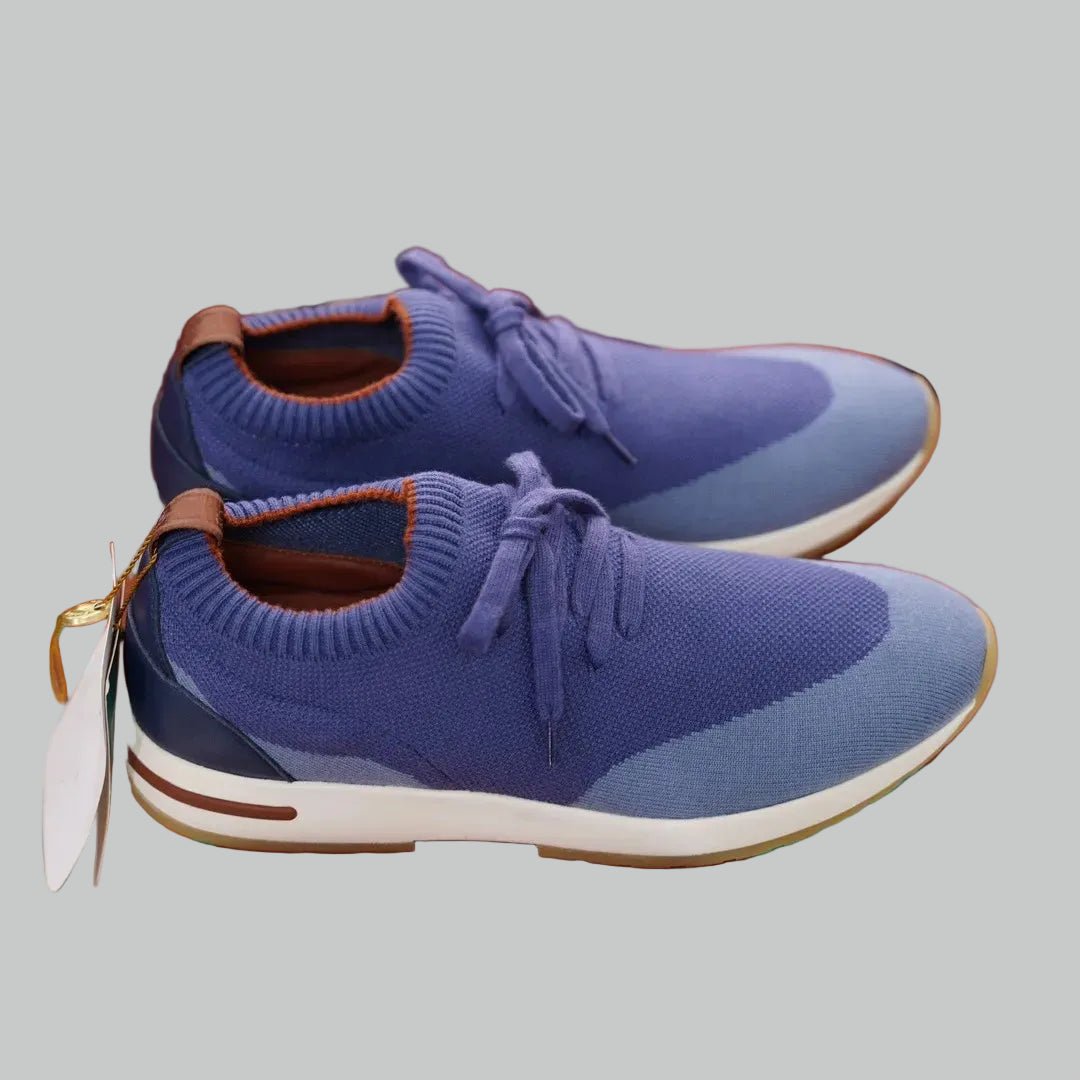 Men's Full-Grain Leather Sock Sneakers – Cashmere Lining