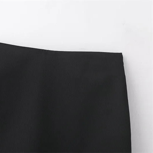 Mini Jupe Femme Taille Haute – Bordure en Dentelle Ajustée