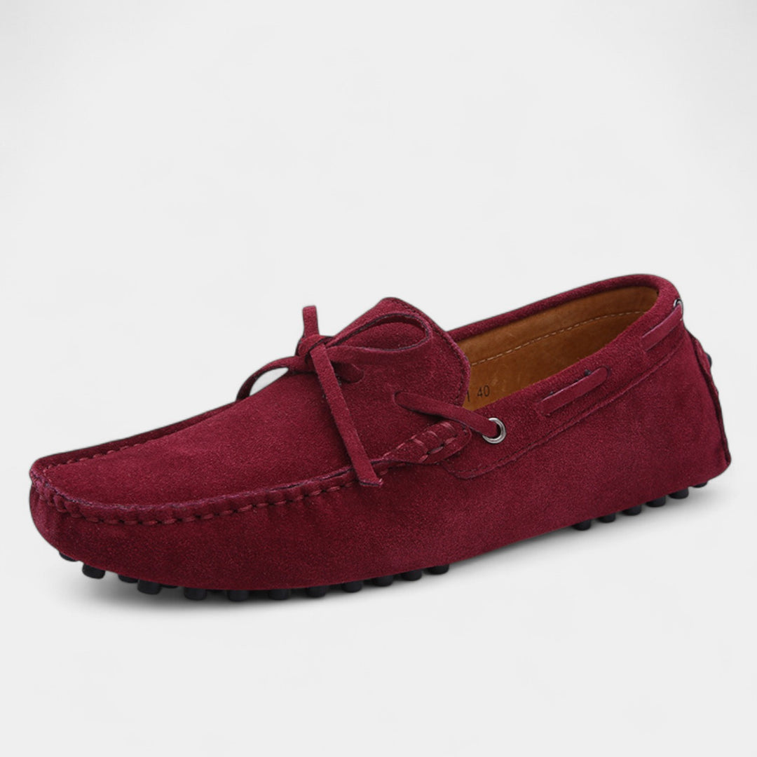 Claire Mode | Herrenslipper aus Wildleder – Mit Schnürung