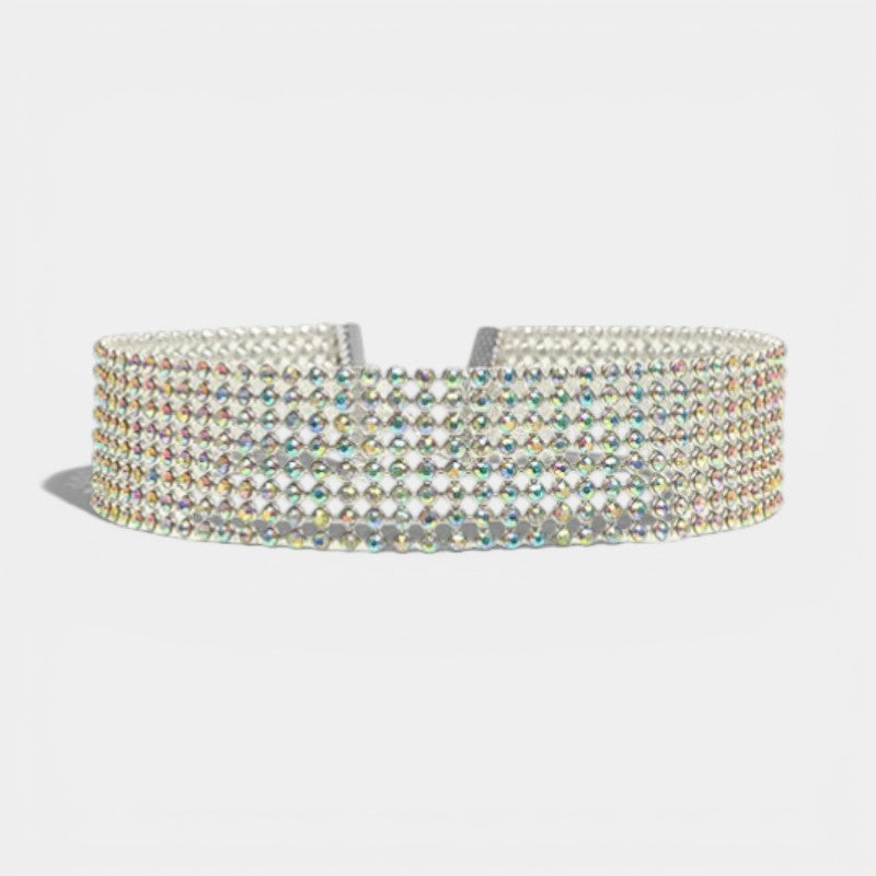 Claire Mode | Collana girocollo con strass cristallo donna