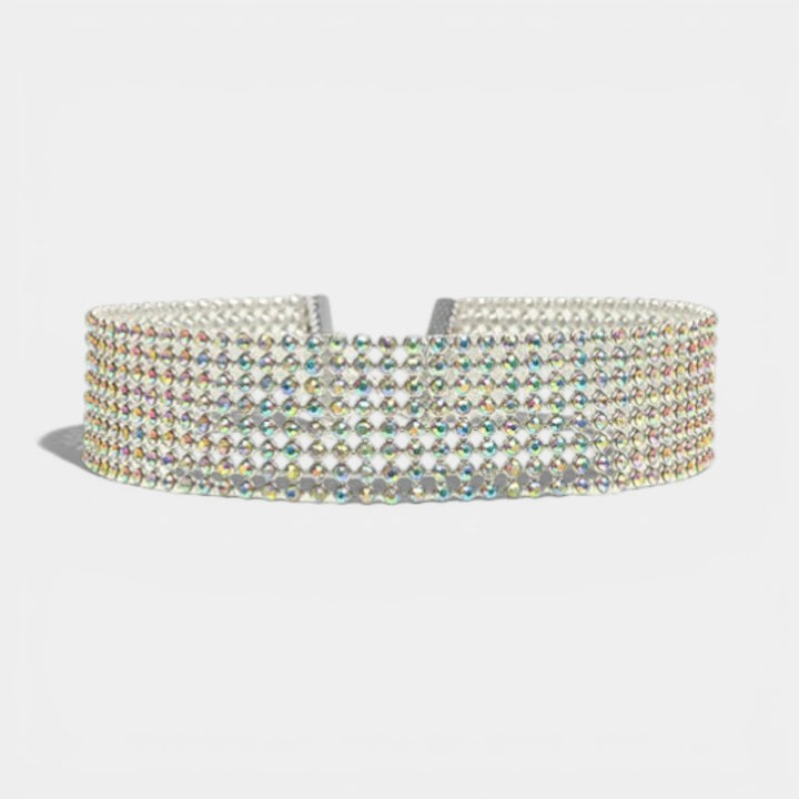 Claire Mode | Collana girocollo con strass cristallo donna