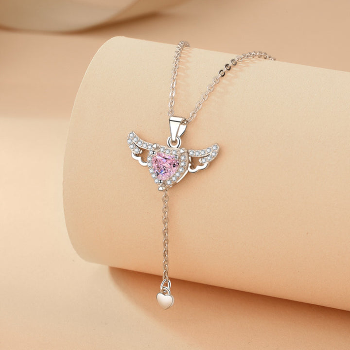 Claire Mode | Collana cuore Cupido e ali d'angelo donna