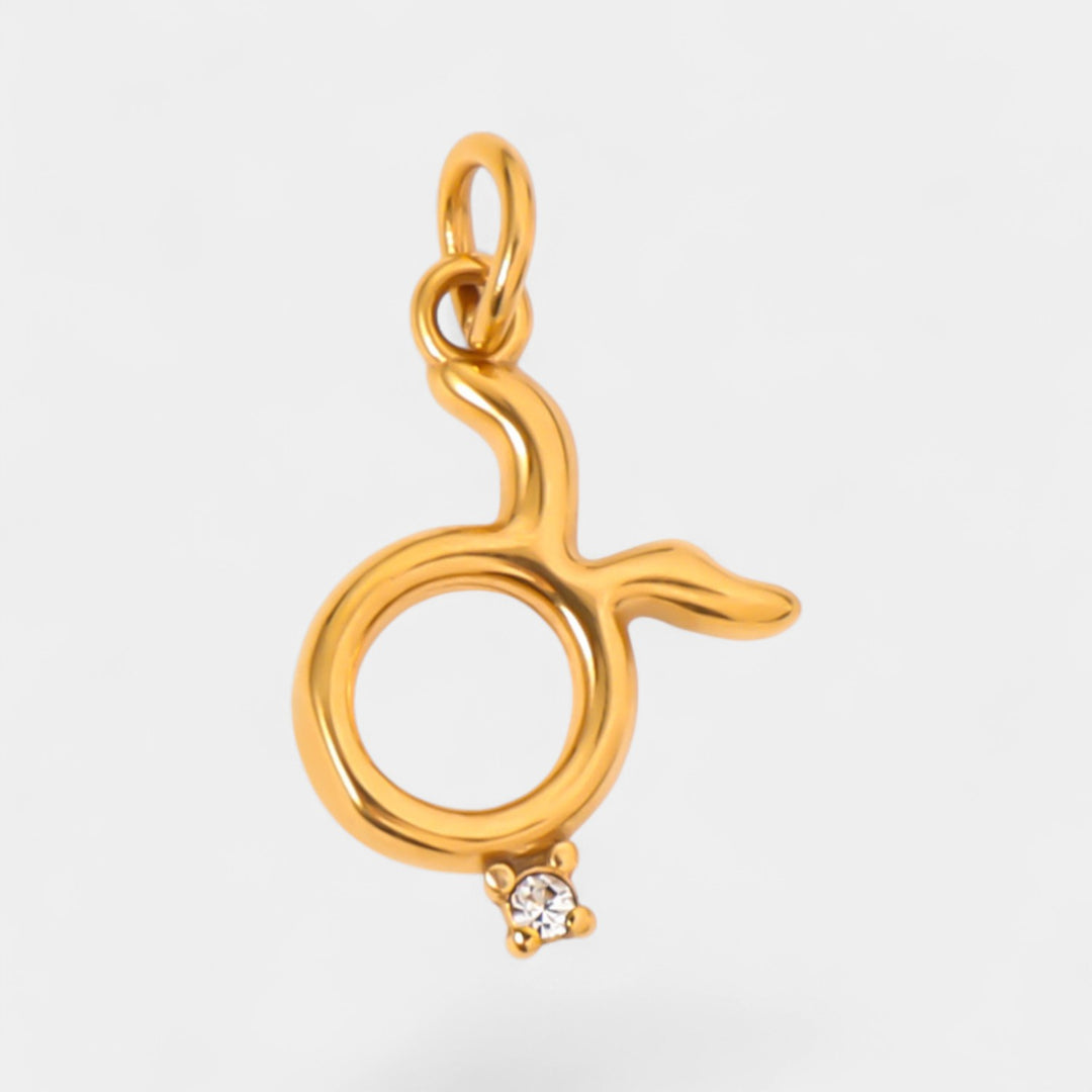 Ciondolo Zodiaco Donna – Finitura Placcata Oro e Cristallo