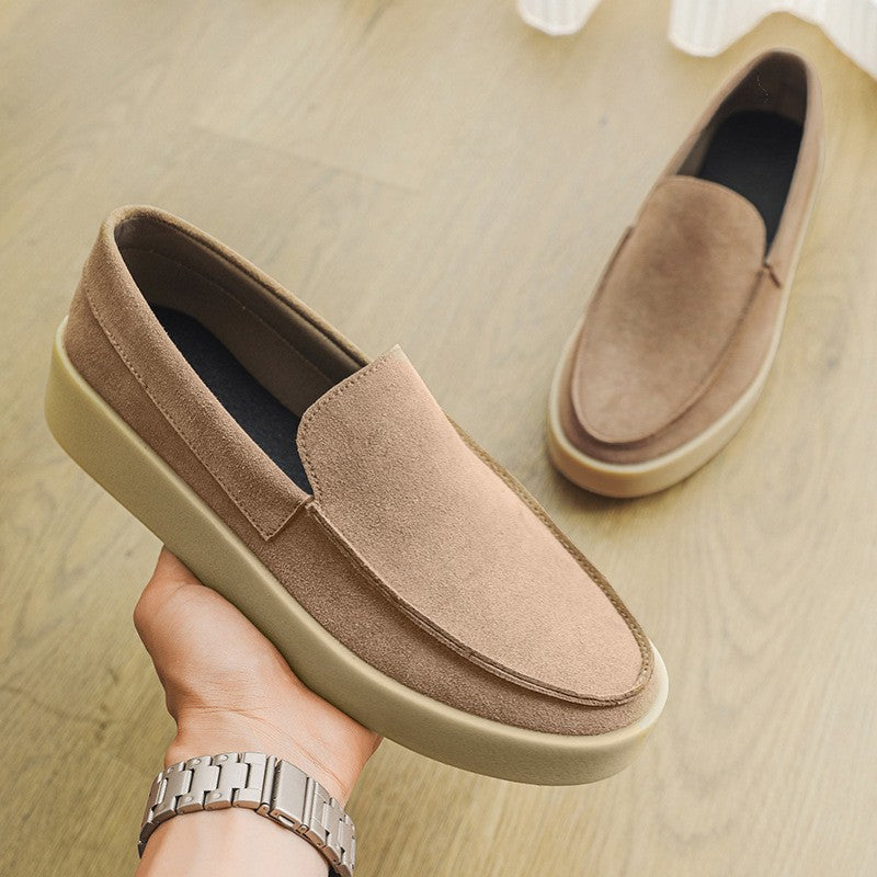 Herrenslipper aus Wildleder Slip-On – Standard-Schnitt