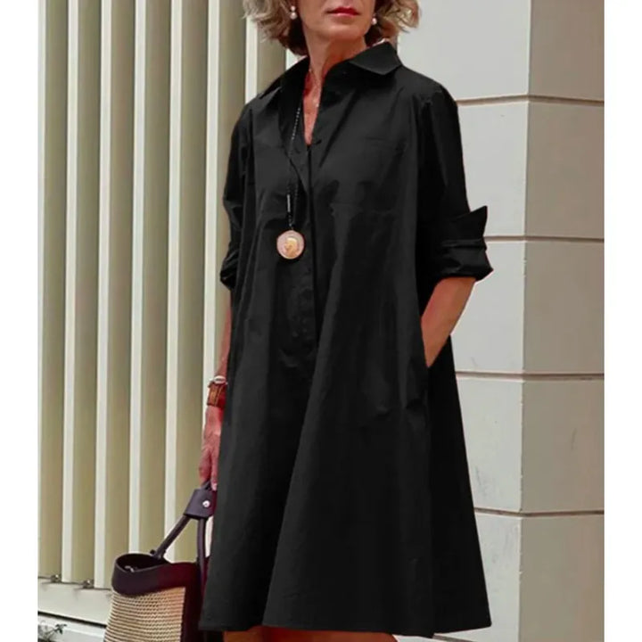 Midi-Kleid für Damen mit 3D-Effekt – moderne One-Step-Silhouette