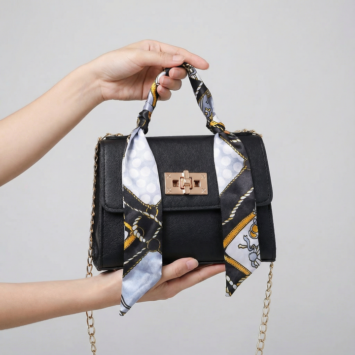 Mini borsa a mano in pelle per donna – Tracolla removibile