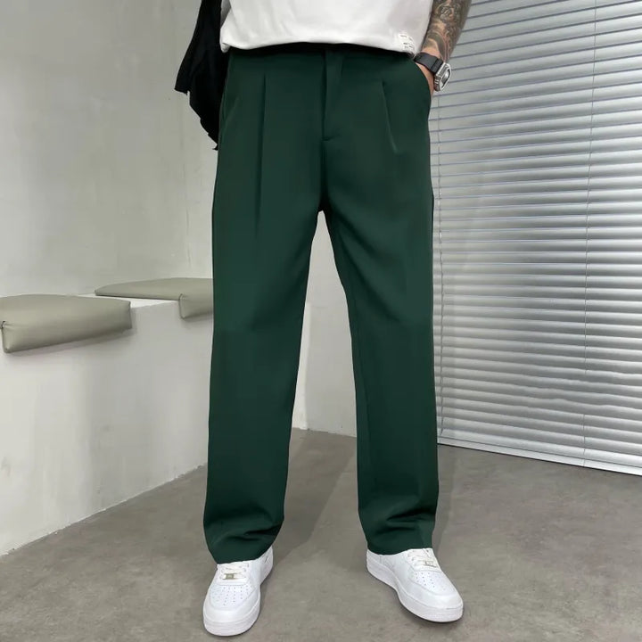 Pantalon Large Homme Tissu Léger – Effet Glacé Détente