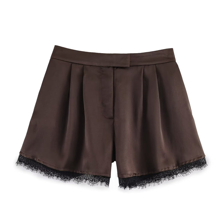 Short Women’s Lightweight Fabric – Delicate Lace Trim