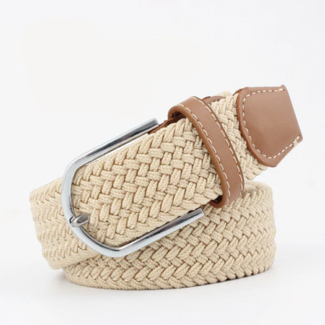 Ceinture Tressée Extensible – Boucle en Alliage Ajustable
