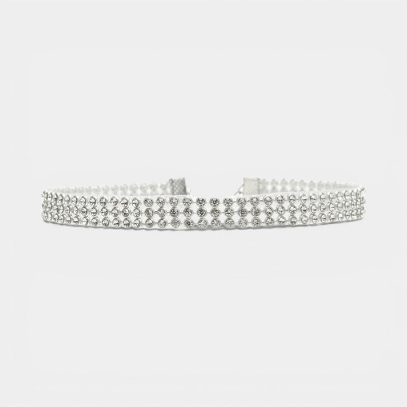 Claire Mode | Collana girocollo con strass cristallo donna