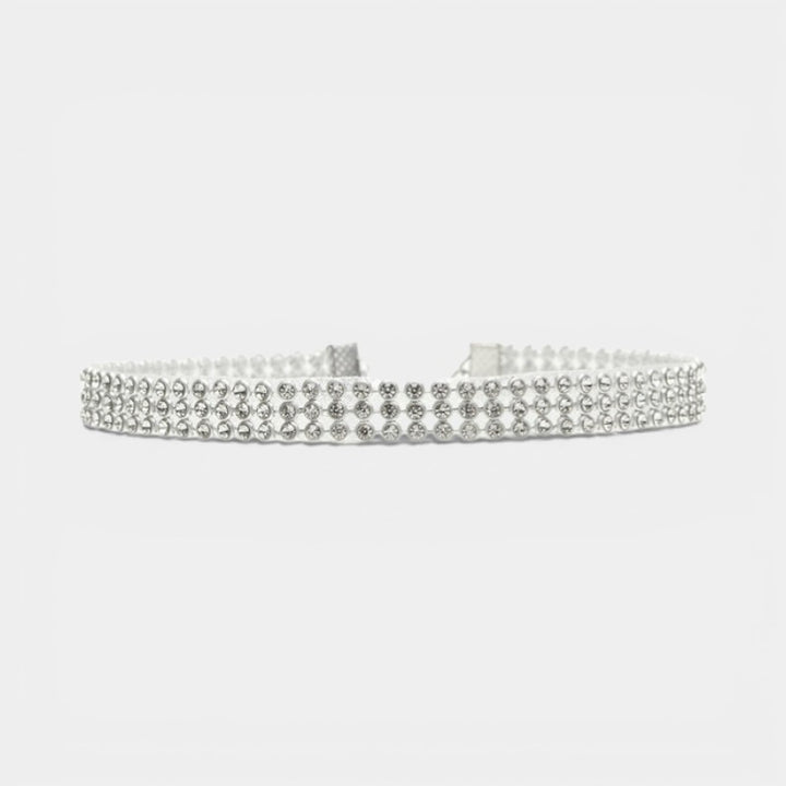 Claire Mode | Collana girocollo con strass cristallo donna