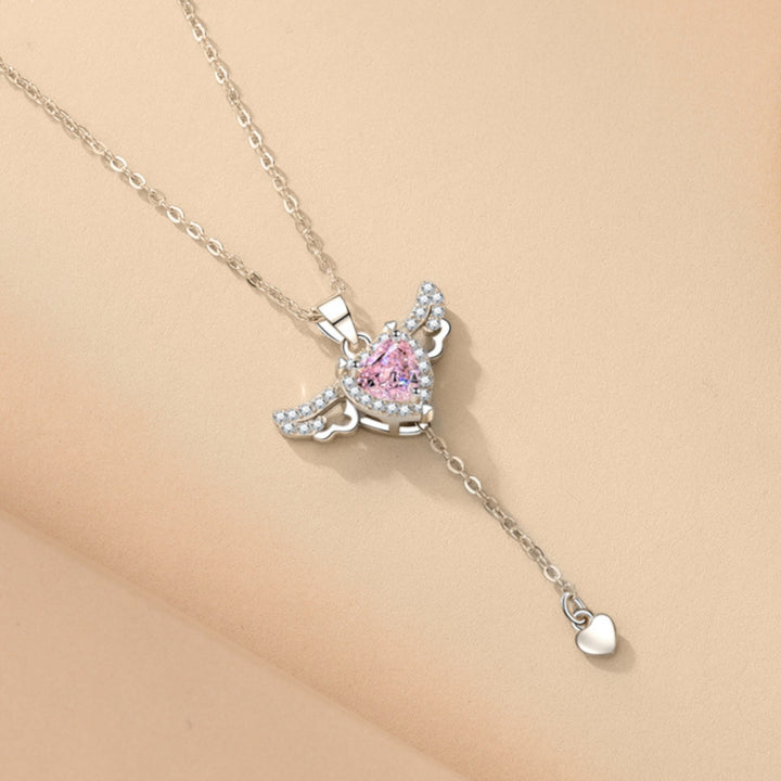 Claire Mode | Collana cuore Cupido e ali d'angelo donna