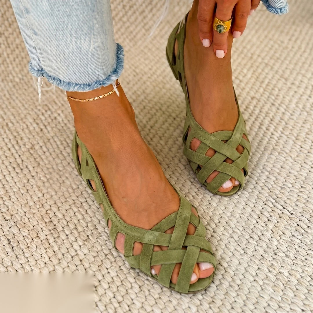 Damen Komfort Sandalen – Flexible Slip-On mit Dämpfender Sohle