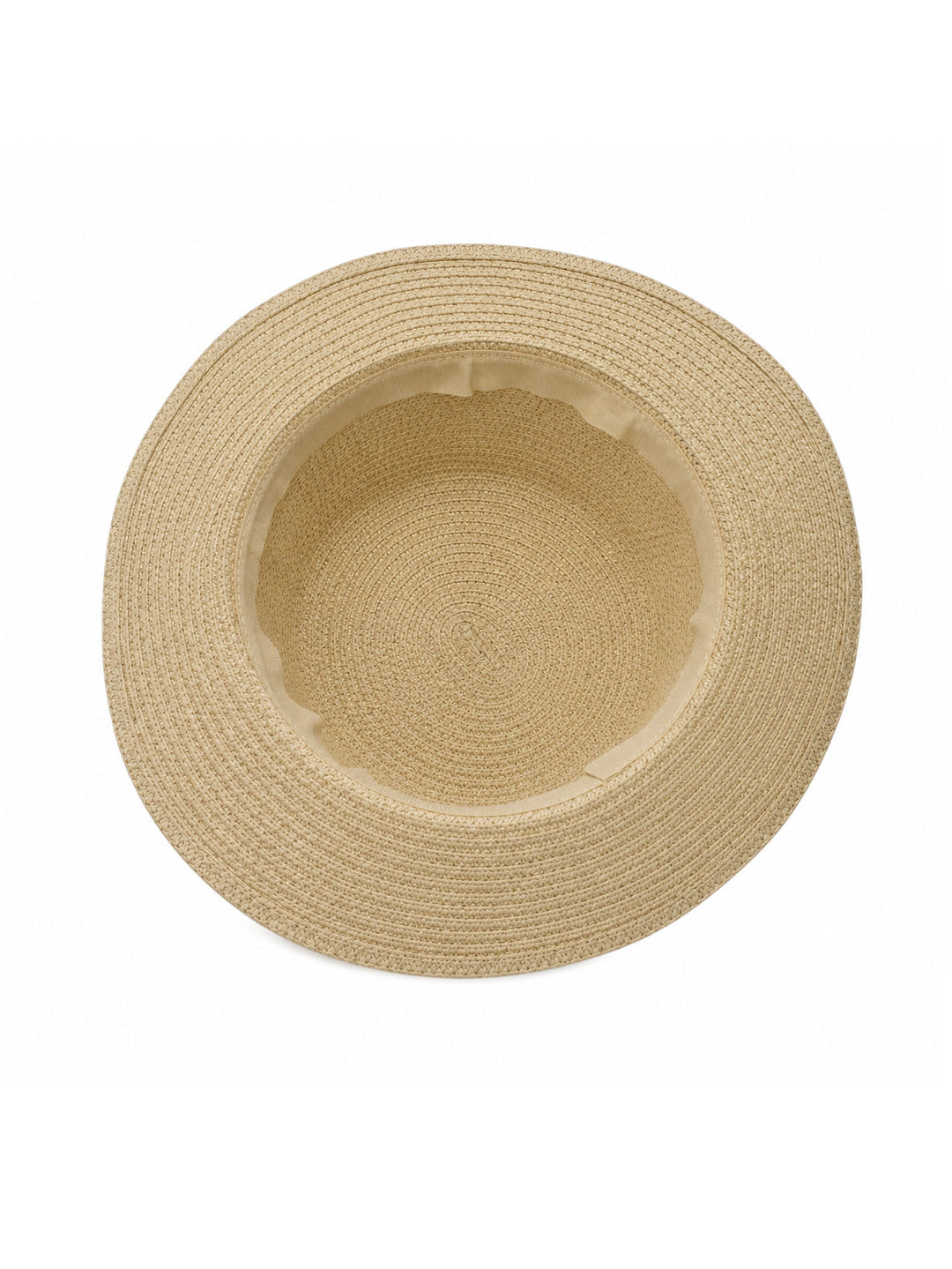 Damen Strohhut Canotier – Klassisches Elegantes Band
