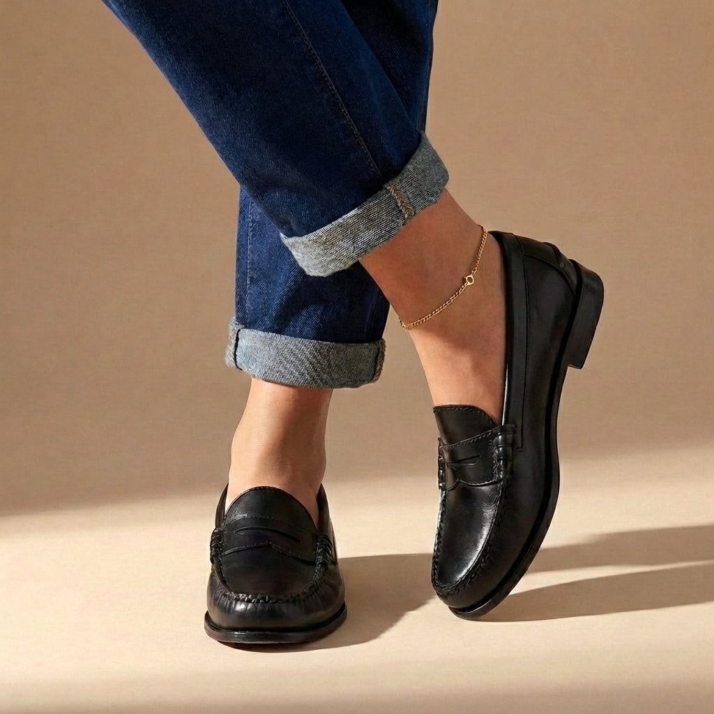 Mocassini Penny Uomo – Cucitura Moc-Toe e Zip Classica