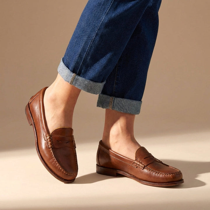 Mocassini Penny Uomo – Cucitura Moc-Toe e Zip Classica