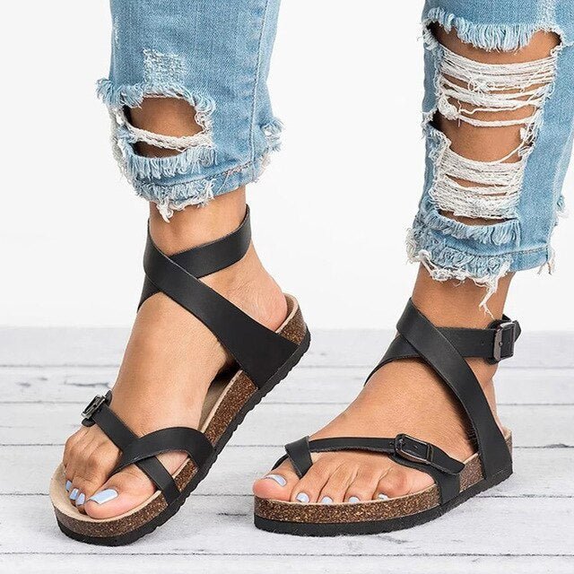 Sandali Donna Comfort Regolabili – Suola con Supporto dell&