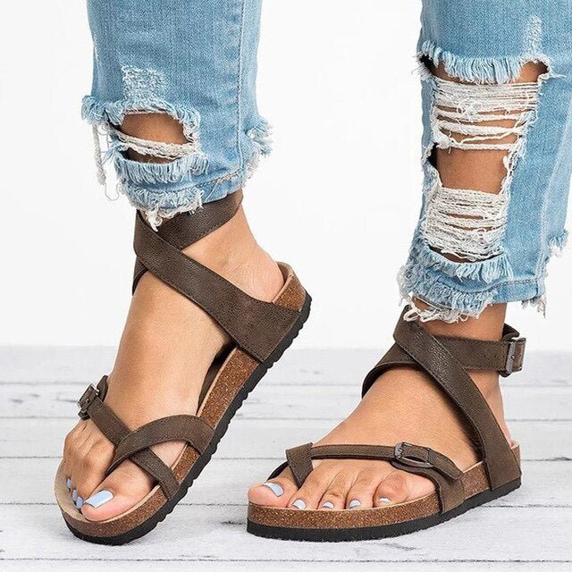 Sandali Donna Comfort Regolabili – Suola con Supporto dell&