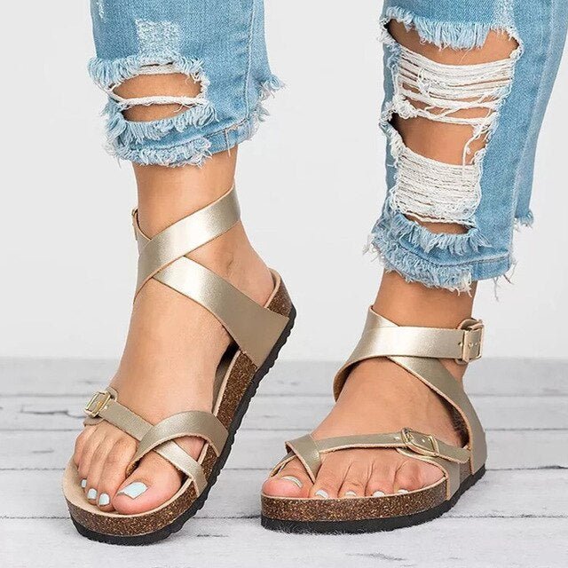 Sandali Donna Comfort Regolabili – Suola con Supporto dell&