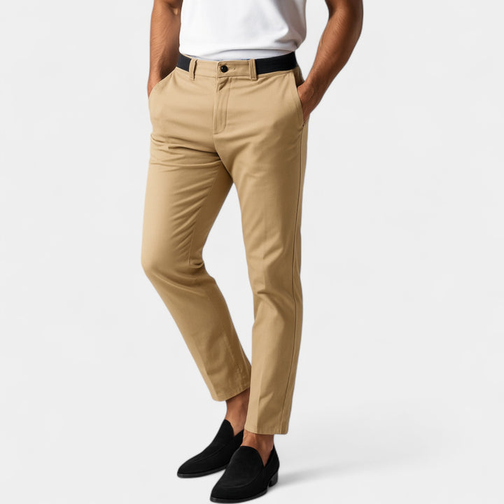 Herren Stretch-Baumwoll-Chino – angepasster Look, raffinierter Stil