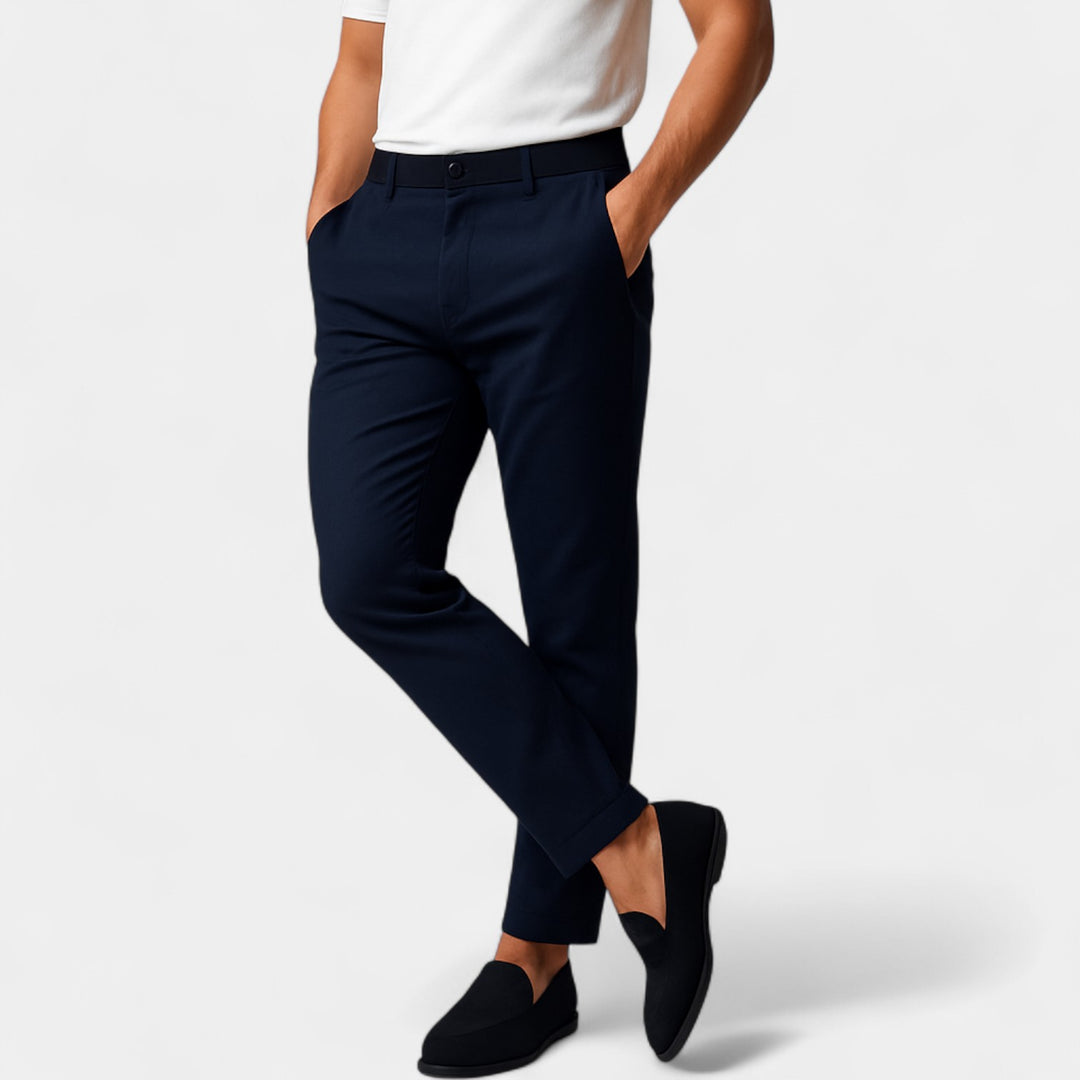 Herren Stretch-Baumwoll-Chino – angepasster Look, raffinierter Stil