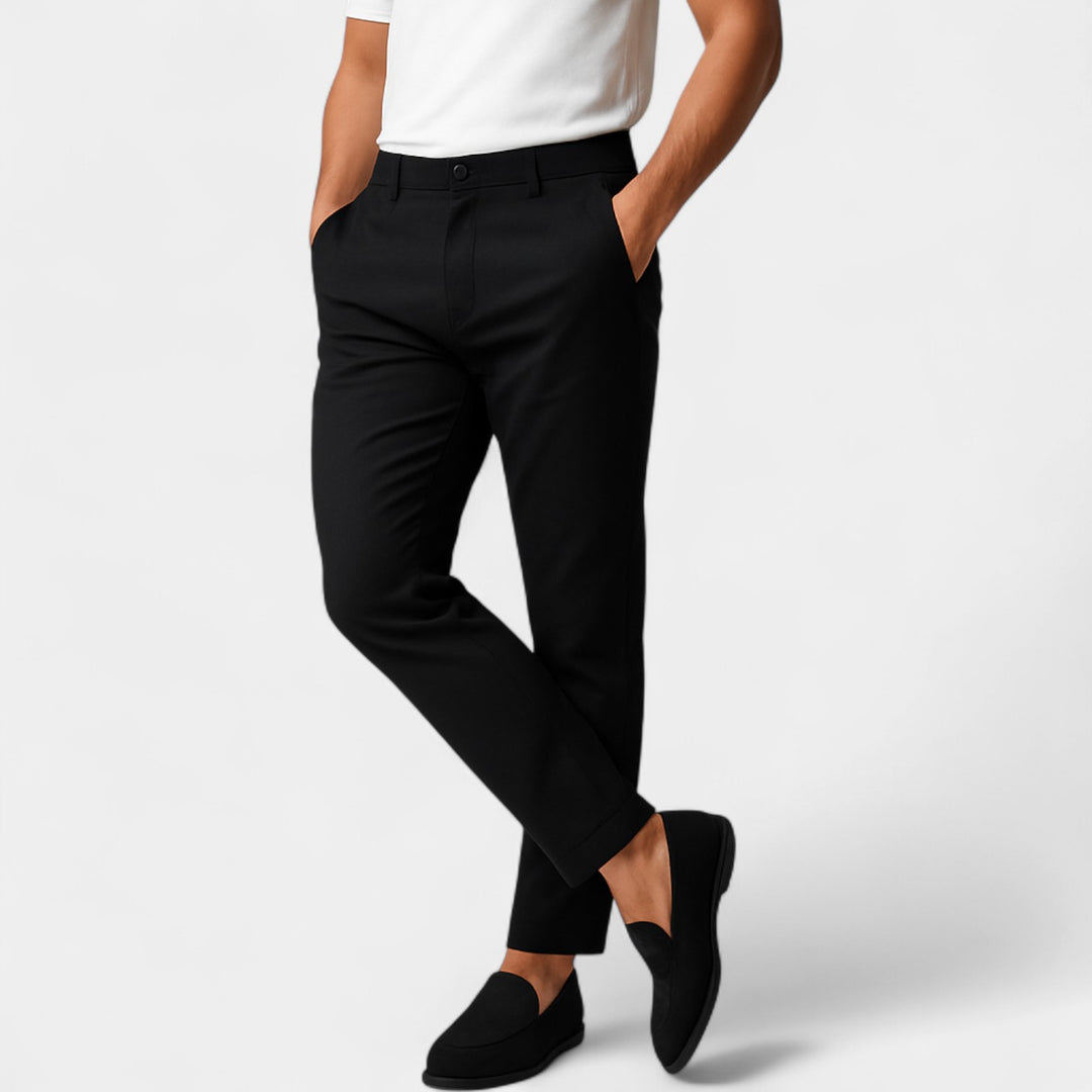 Herren Stretch-Baumwoll-Chino – angepasster Look, raffinierter Stil