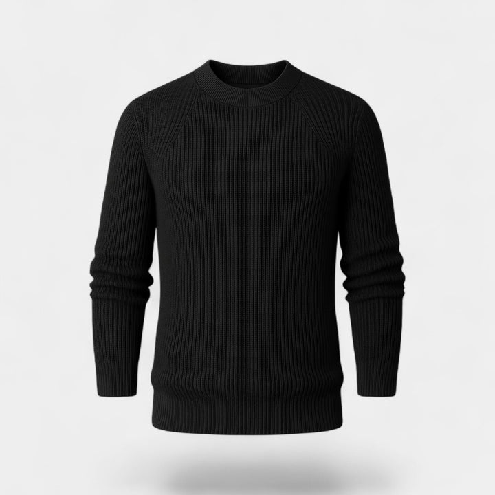 Oversize Herrenpullover – dicker Rippenstrick