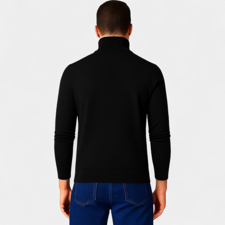 Herren Baumwoll-Cardigan Slim Fit – einfarbiger minimalistischer Stil