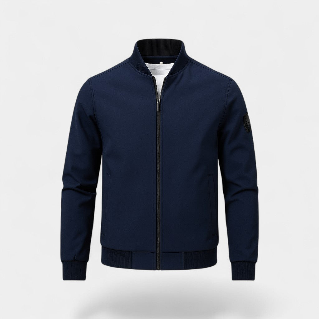 Herrenjacke Slim Fit im koreanischen Stil – einfarbig minimalistisch