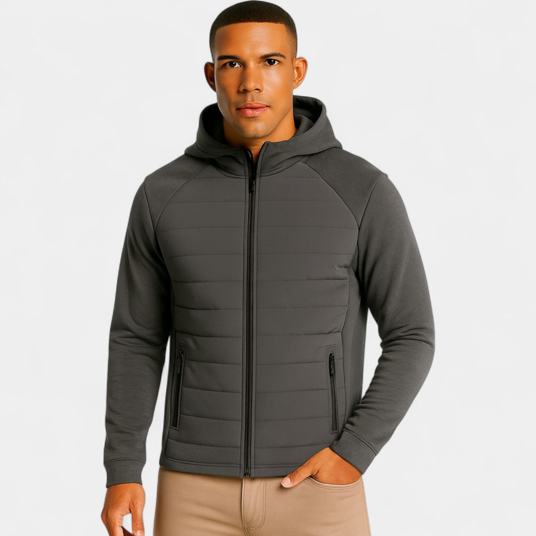 Herre softshell dunjakke med hætte – koreansk stil