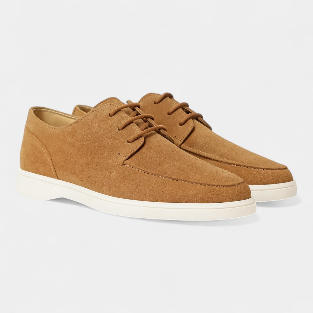 Mocassini uomo in camoscio con lacci – stile casual quotidiano