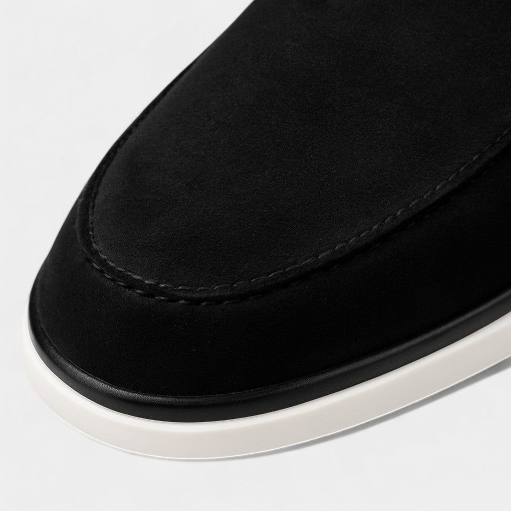 Mocassini uomo in camoscio con lacci – stile casual quotidiano
