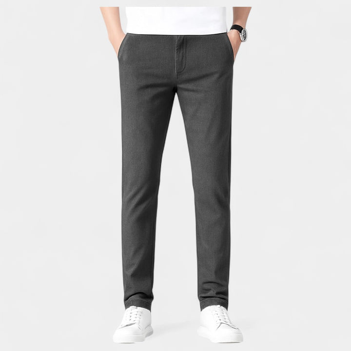 Pantaloni uomo in cotone slim - gamba dritta casual