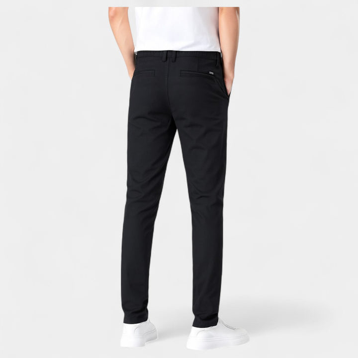 Pantaloni uomo in cotone slim - gamba dritta casual