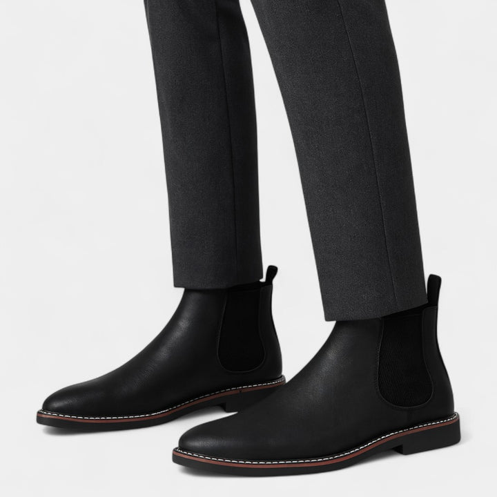 Stivaletti Chelsea uomo in pelle di vitello – stile vintage