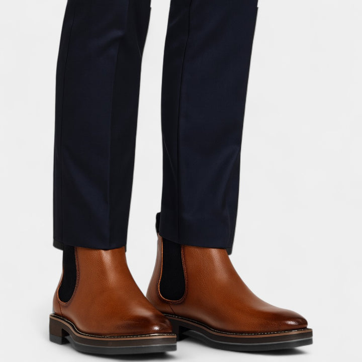 Stivaletti Chelsea uomo in pelle di vitello – stile vintage