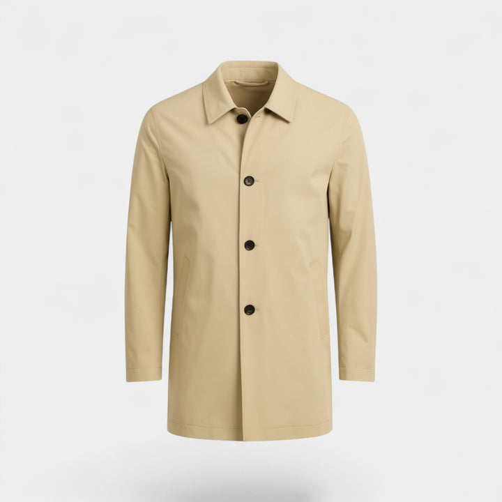 Trench coat uomo mezza lunghezza – cappotto formale leggero