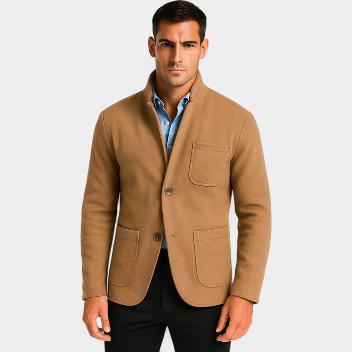 Giacca da completo slim uomo collo alto – eleganza moderna