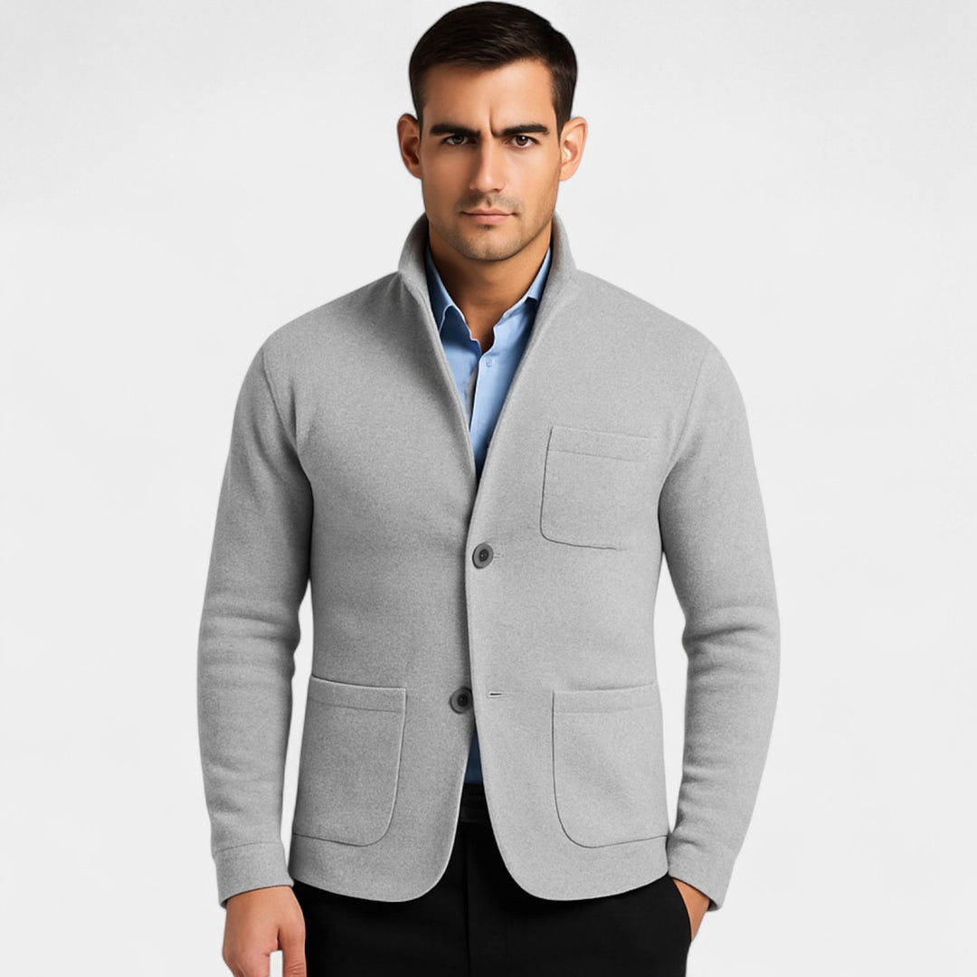 Giacca da completo slim uomo collo alto – eleganza moderna
