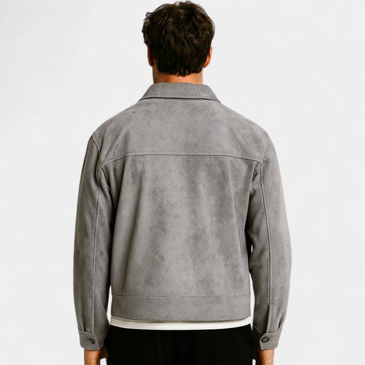 Herren Wildlederjacke winddicht – retro-lässiger Luxus