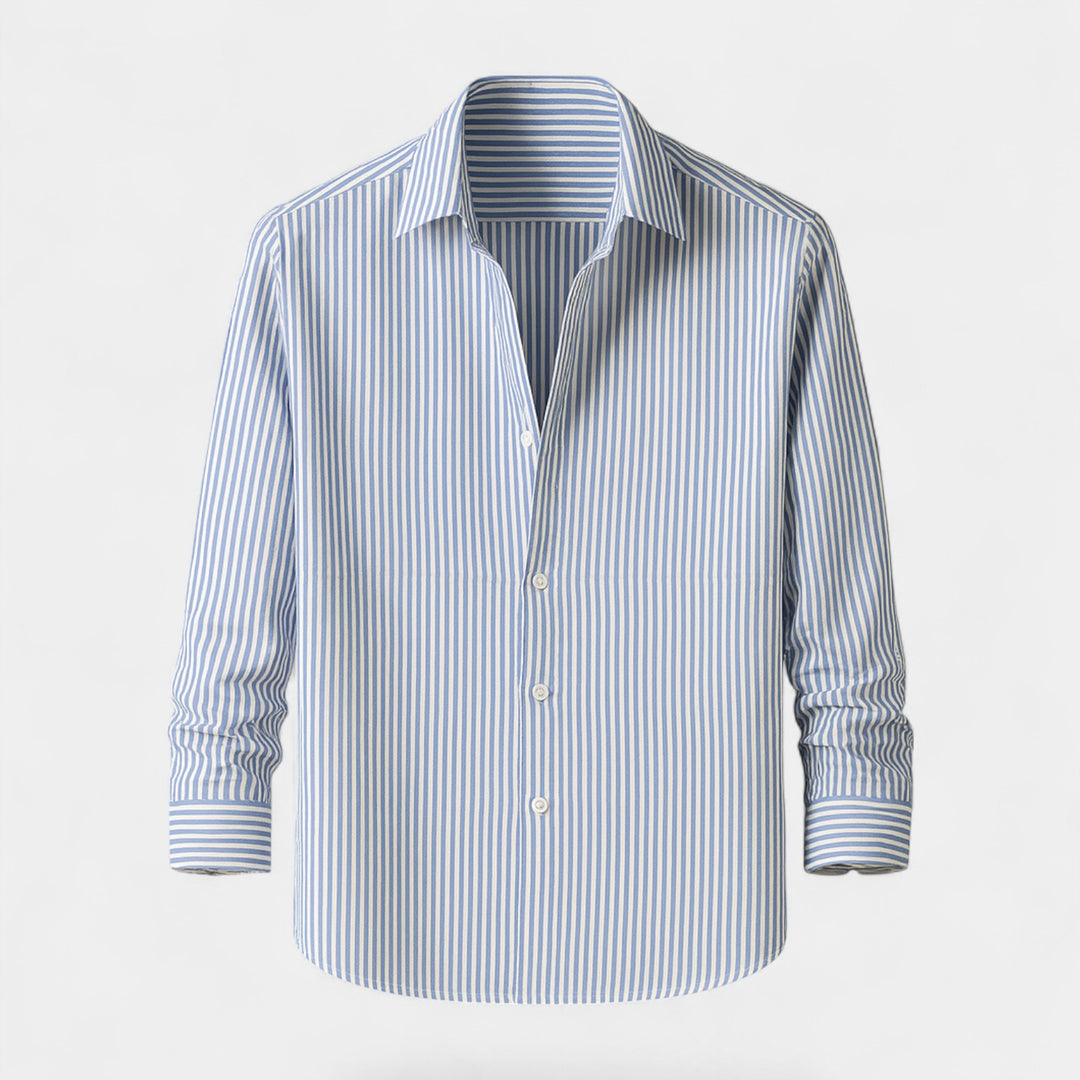 Camicia in cotone a righe - Vestibilità Riviera