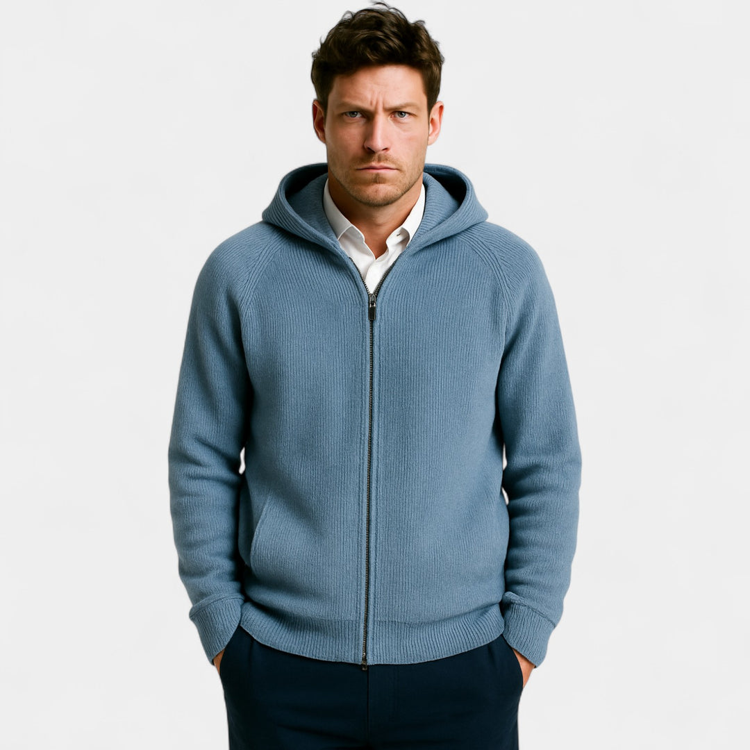 Herren Wolljacke, weiter Schnitt – warmer, lässiger Strick